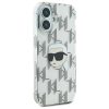 Karl Lagerfeld IML Karl Head Electroplated iPhone 16 tok - Átlátszó-3666339319809 4 kép