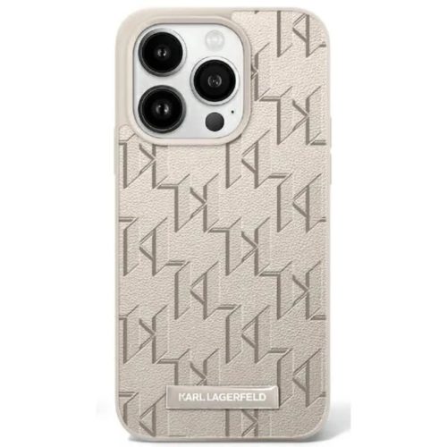 Karl Lagerfeld Hot Stamp Magsafe iPhone 16 Pro Max tok - Bézs-3666339318598 1 kép