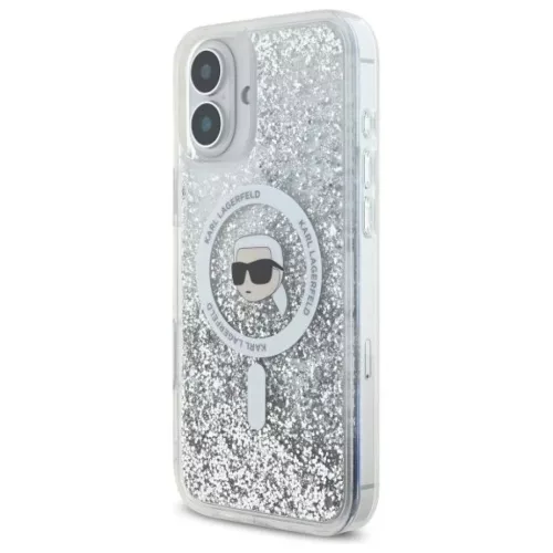 Apple iPhone 16 6.1" átlátszó Karl Lagerfeld KLHMP16SLGKISGH Liqui-3666339319168 2 kép