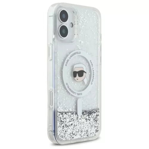  Apple iPhone 16 6.1" átlátszó Karl Lagerfeld KLHMP16SLGKISGH Liqui-3666339319168 4 kép