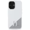  iPhone 16 6.1" fehér Karl Lagerfeld KLHMP16SSCMKMPCH kemény tok Sil-3666339318000 3 kép
