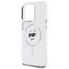 Karl Lagerfeld IML Metal Choupette Head MagSafe tok iPhone 13 - fehér-3666339284121 5 kép