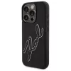  iPhone 15 Pro Max Karl Lagerfeld 3D Rubber Signature tok - fekete-3666339257576 2 kép
