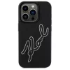  iPhone 15 Pro Max Karl Lagerfeld 3D Rubber Signature tok - fekete-3666339257576 3 kép