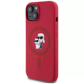  Apple iPhone 15 Piros Karl Lagerfeld Szilikon Karl&Choupette Fejek Gy-3666339254186 2 kép