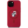  Apple iPhone 15 Piros Karl Lagerfeld Szilikon Karl&Choupette Fejek Gy-3666339254186 3 kép