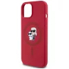  Apple iPhone 15 Piros Karl Lagerfeld Szilikon Karl&Choupette Fejek Gy-3666339254186 6 kép