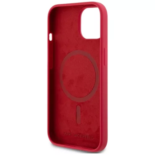  Apple iPhone 15 Piros Karl Lagerfeld Szilikon Karl&Choupette Fejek Gy-3666339254186 7 kép