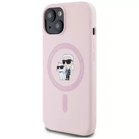  iPhone 15 Plus Pink Karl Lagerfeld Szilikon Karl&Choupette MagSafe to-3666339254476 2 kép