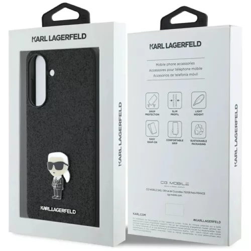 Karl Lagerfeld Fixált Csillámos Ikonik Logó Fém Kitűzős Tok Sams-3666339454487 7 kép