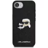  iPhone 16e Fekete Karl Lagerfeld Fixed Glitter Karl&Choupette Heads M-3666339453664 3 kép
