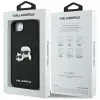  iPhone 16e Fekete Karl Lagerfeld Fixed Glitter Karl&Choupette Heads M-3666339453664 8 kép