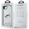 Karl Lagerfeld Fixed Glitter Ikonik Metal Pin tok iPhone 16e - ezüst-3666339454180 7 kép
