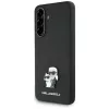  Samsung Galaxy A56 Fekete Karl Lagerfeld Saffiano K&C Metal Logós fliptok