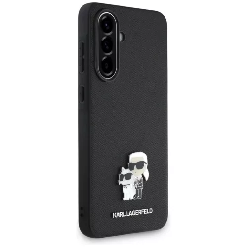  Samsung Galaxy A56 Fekete Karl Lagerfeld Saffiano K&C Metal Logó-3666339454500 3 kép