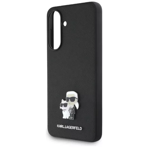  Samsung Galaxy A56 Fekete Karl Lagerfeld Saffiano K&C Metal Logó-3666339454500 5 kép