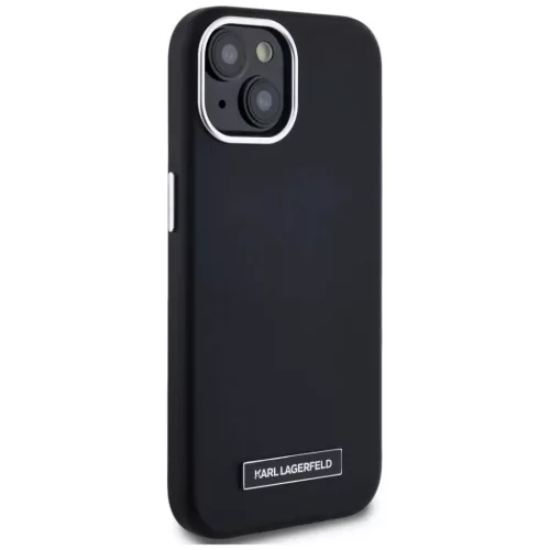  iPhone 15 Fekete Karl Lagerfeld FW Metal Plate MagSafe tok-3666339254889 4 kép