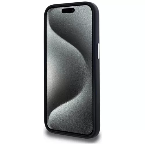  iPhone 15 Fekete Karl Lagerfeld FW Metal Plate MagSafe tok-3666339254889 5 kép