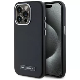 iPhone 15 Pro Fekete Karl Lagerfeld FW Metal Plate MagSafe tok-3666339254902 1 kép