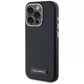  iPhone 15 Pro Fekete Karl Lagerfeld FW Metal Plate MagSafe tok-3666339254902 2 kép