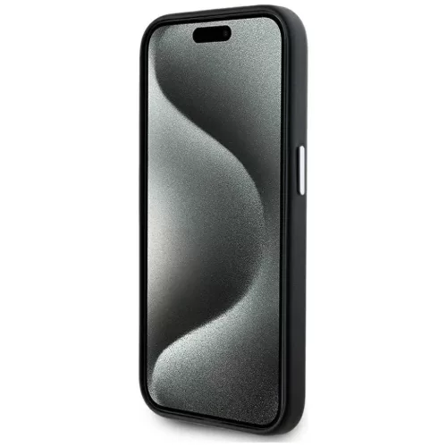  iPhone 15 Pro Fekete Karl Lagerfeld FW Metal Plate MagSafe tok-3666339254902 5 kép