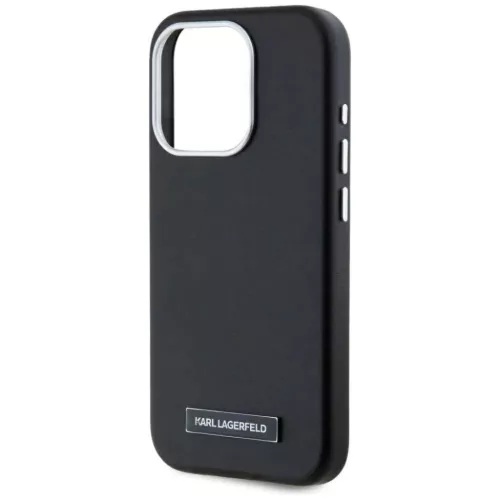  iPhone 15 Pro Fekete Karl Lagerfeld FW Metal Plate MagSafe tok-3666339254902 6 kép