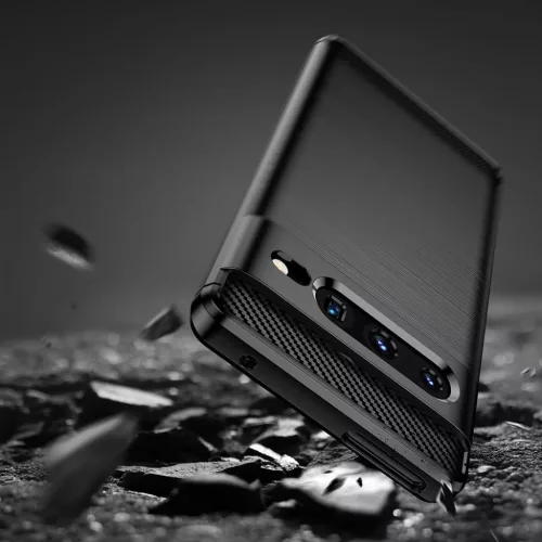  Techsuit - Carbon Szilikon - Google Pixel 7 Pro - Fekete tok-5949419018587 6 kép