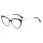 Anti-Blue Light Glasses Techsuit Reflex Metal (F5018-C72) - Cat Eye - Dark Black