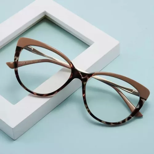 Anti-Blue Light Glasses Techsuit Reflex Metal (F5018-C72) - Cat Eye - -5949419017054 7 kép