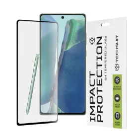   Techsuit - Teljes fedésű / teljes ragasztású üvegfólia - Samsung Galaxy Note 20 / Note 20 5G - Fekete