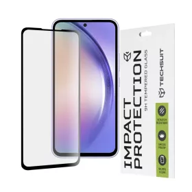    Techsuit - 111D Teljes Fedésű / Teljes Ragasztású Üveg - Samsung Galaxy A54 - Fekete üvegfólia