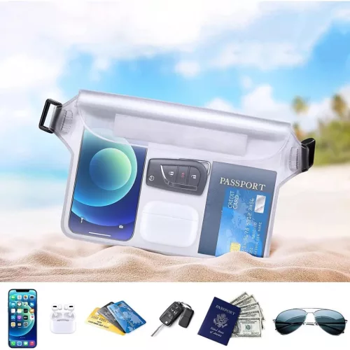 Techsuit - Vízálló Tok - Univerzális Szilikon Nagy Táska Kiegész-5949419003583 5 kép