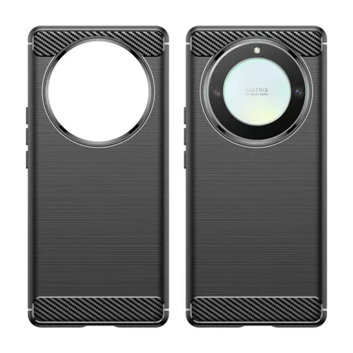  Techsuit - Szénszilikon - Honor Magic5 Lite - Fekete tok-5949419003545 3 kép