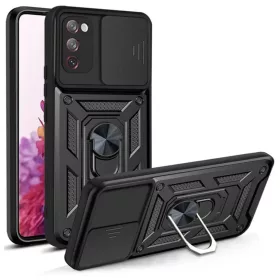    Techsuit - CamShield sorozat - Samsung Galaxy S20 FE / S20 FE 5G - Fekete tok