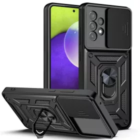    Techsuit - CamShield sorozat - Samsung Galaxy A52 4G / A52 5G / A52s 5G - Fekete tok