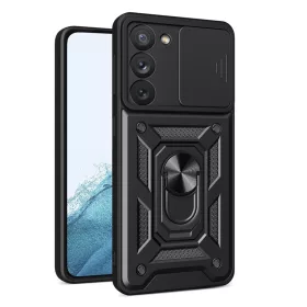    Techsuit - CamShield sorozat - Samsung Galaxy S22 5G - Fekete tok