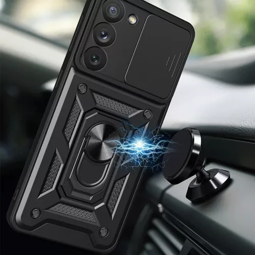  Techsuit - CamShield sorozat - Samsung Galaxy S22 5G - Fekete tok-5949419002869 5 kép
