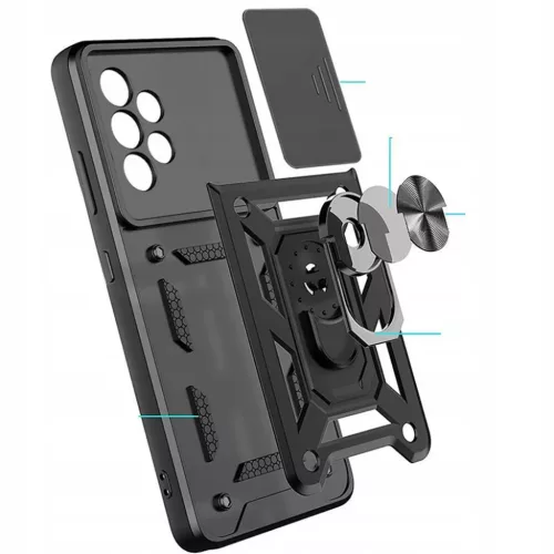 Techsuit - CamShield Sorozat - Samsung Galaxy A23 4G / A23 5G - Feket-5949419002845 6 kép