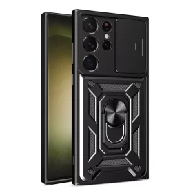    Techsuit - CamShield sorozat - Samsung Galaxy S23 Ultra - Fekete tok