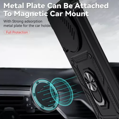 Techsuit - CamShield sorozat - Honor Magic5 Lite - Fekete tok-5949419086715 2 kép