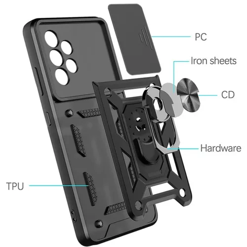  Techsuit - CamShield sorozat - Samsung Galaxy A53 5G - Fekete tok-5949419001961 6 kép