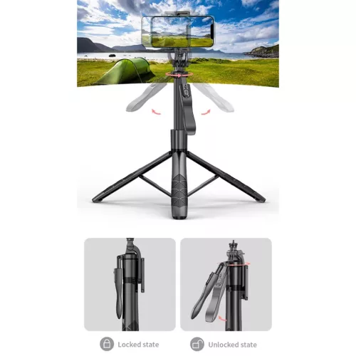  Techsuit - Selfiebot (L16) - Stabil állvány, 1/4"-os csavarmenetes -5949419063242 8 kép