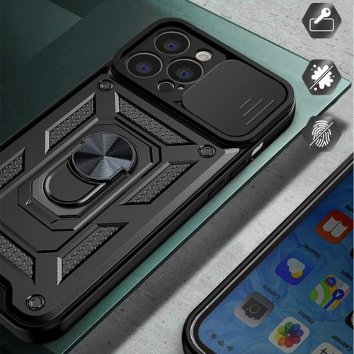  Techsuit - CamShield Sorozat - iPhone 15 - Fekete tok-5949419066465 4 kép