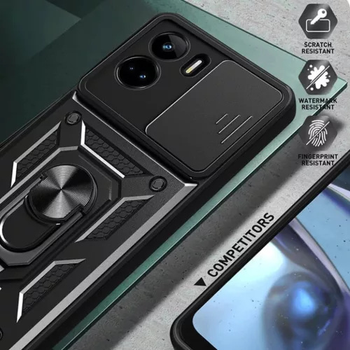  Techsuit - CamShield sorozat - Honor 90 Lite - Fekete tok-5949419067301 5 kép