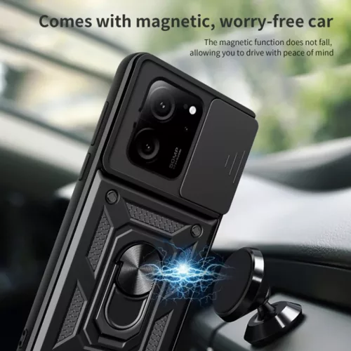  Techsuit - CamShield Sorozat - Xiaomi 13T / 13T Pro - Fekete tok-5949419069176 4 kép