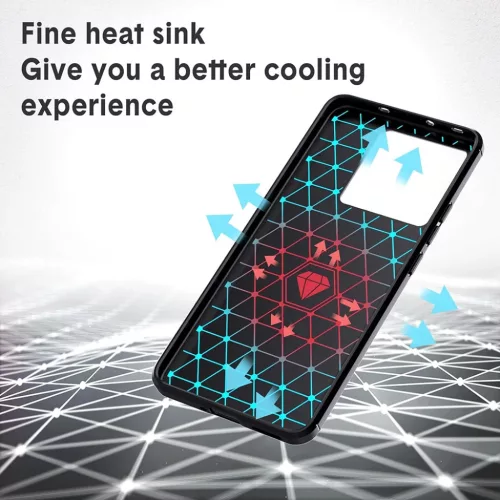  Techsuit - Szén Szilikon - Xiaomi 13T / 13T Pro - Fekete tok-5949419069053 3 kép