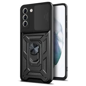    Techsuit - CamShield sorozat - Samsung Galaxy S21 5G - Fekete tok