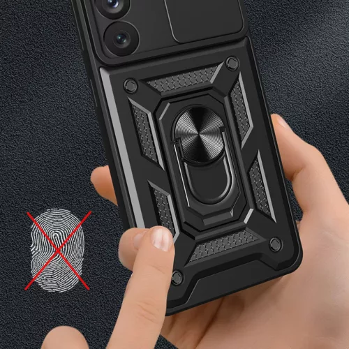  Techsuit - CamShield Széria - Samsung Galaxy S21 Ultra 5G - Fekete t-5949419070752 2 kép
