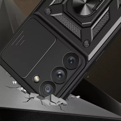  Techsuit - CamShield sorozat - Samsung Galaxy S22 Ultra 5G - Fekete t-5949419070738 6 kép