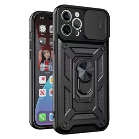    Techsuit - CamShield sorozat - iPhone 12 Pro Max - Fekete tok